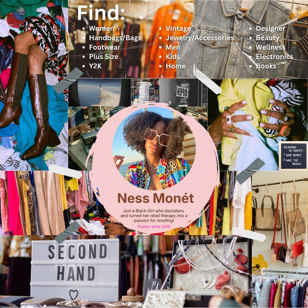 Ness Monét Online Secondhand Thrift Store for All Your Fashion & Home Finds!